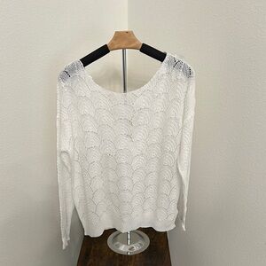 Cupshe | White Knit Sweater